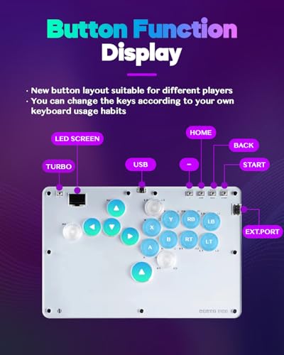All-Button Arcade Controller 16Keys Black U284