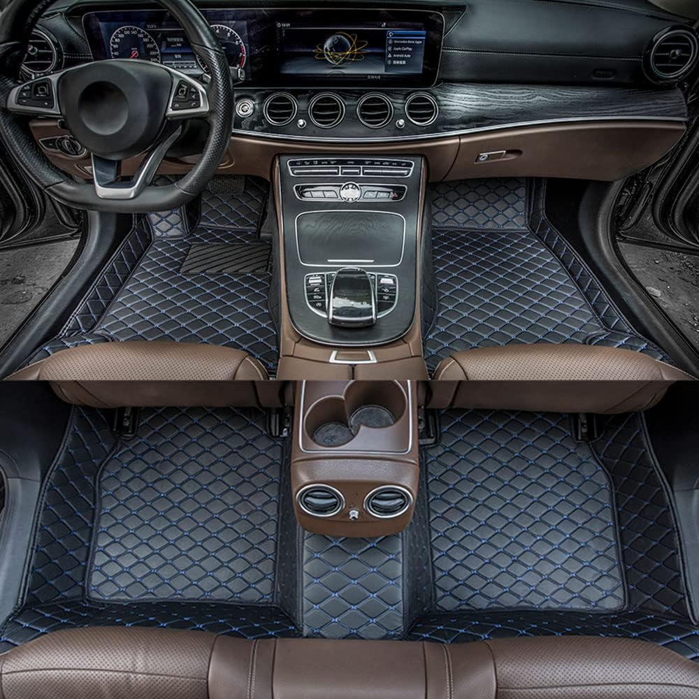 All Weather Non-Slip Leather Car Floor Mats J2514
