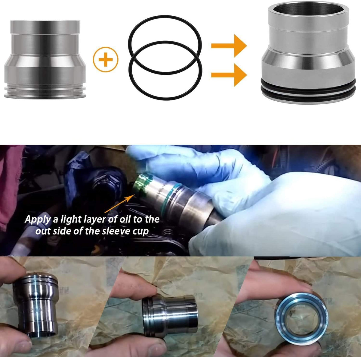 Fuel Injector Sleeve Cup Removal and Installation Tool Kit E141371