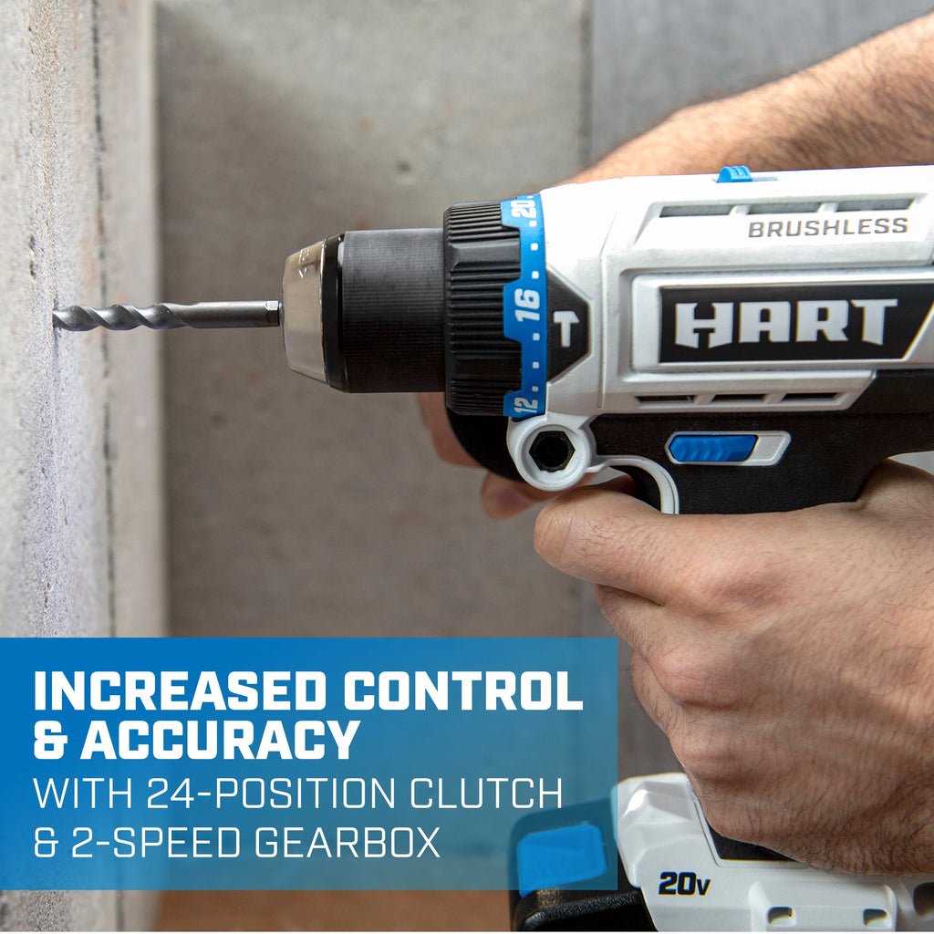 20-Volt Brushless 1/2 Inch Hammer Drill Kit H96382