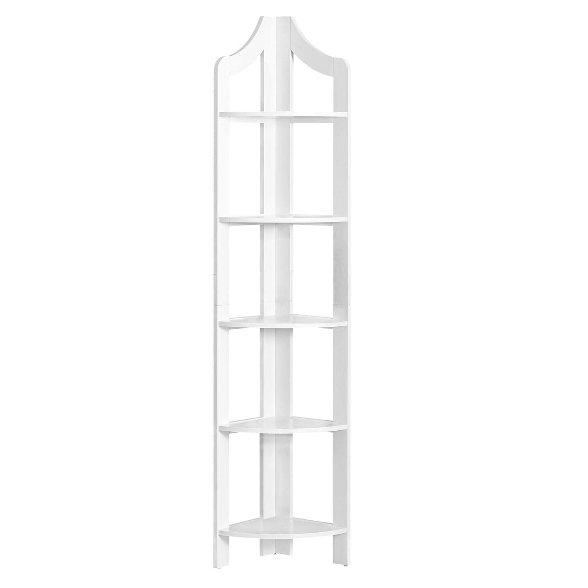 White Corner Accent Etagere Bookcase C829531