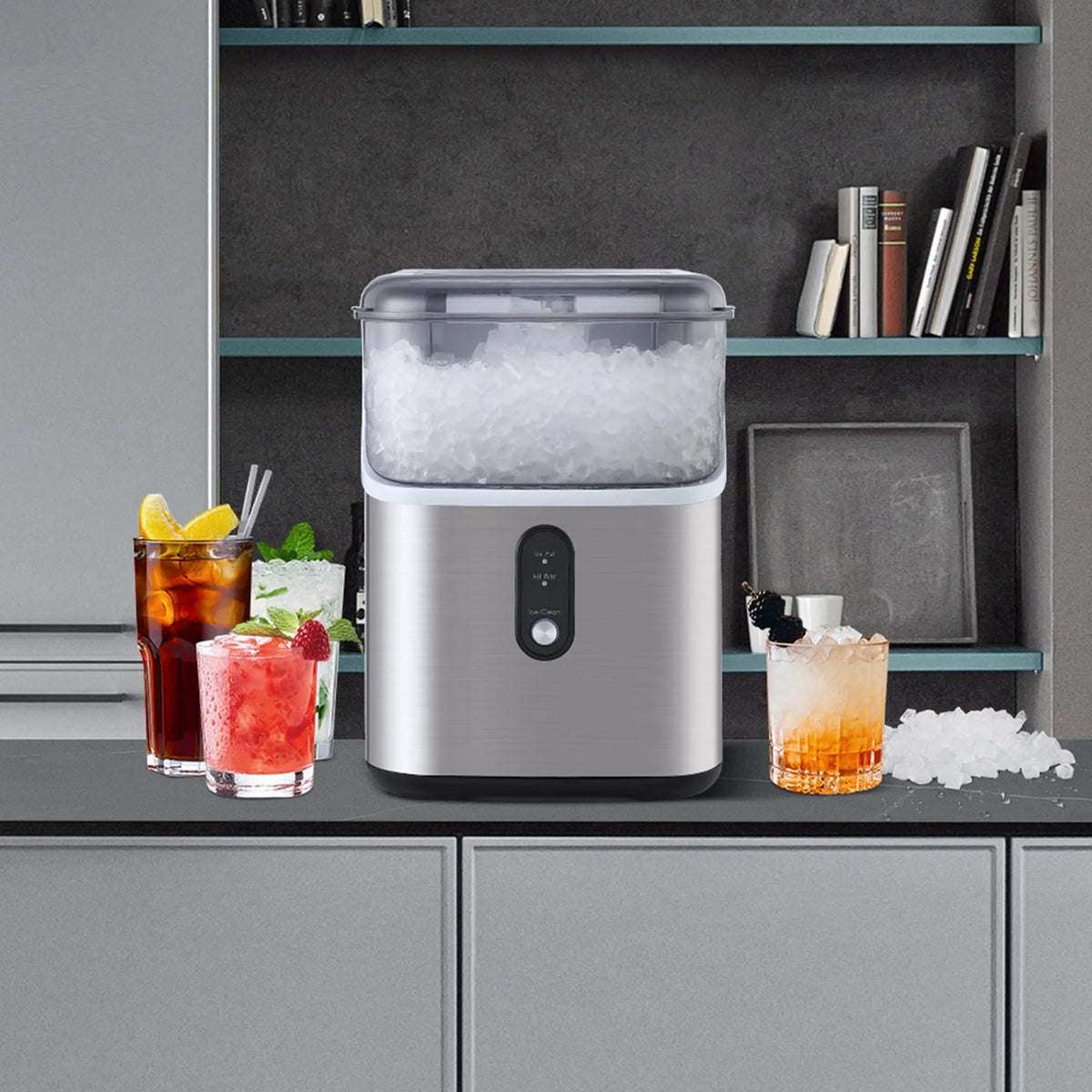35Lbs/24H Chewable Nugget Ice Maker Countertop with Ice Scoop Y6340