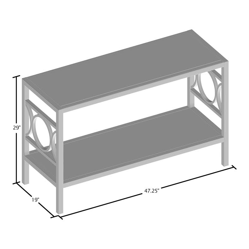 Contemporary Metal Console Table J51836
