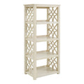 Antique White 4-Shelf Bookcase H5932
