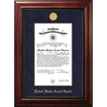 8.5x11 Certificate Executive Frame with Gold Medallion N979
