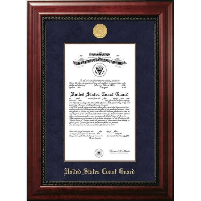 8.5x11 Certificate Executive Frame with Gold Medallion N979