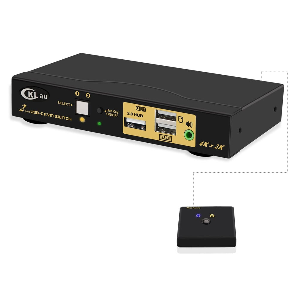 Dual Monitor Displayport KVM Switch 2 Port 4K@60Hz with Audio USB 2.0 Hub E71509
