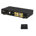 Dual Monitor Displayport KVM Switch 2 Port 4K@60Hz with Audio USB 2.0 Hub E71509