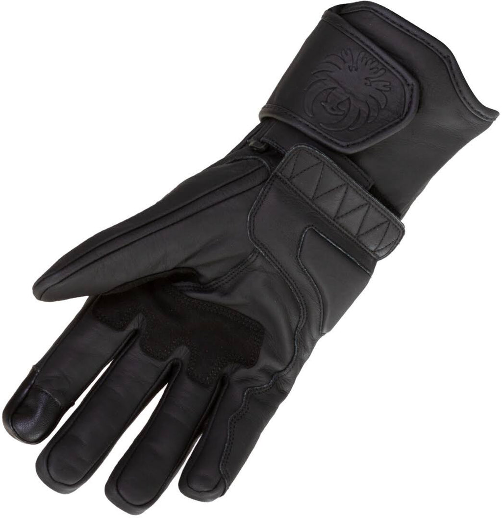 Black Motorcycle Gloves Size XL V7986