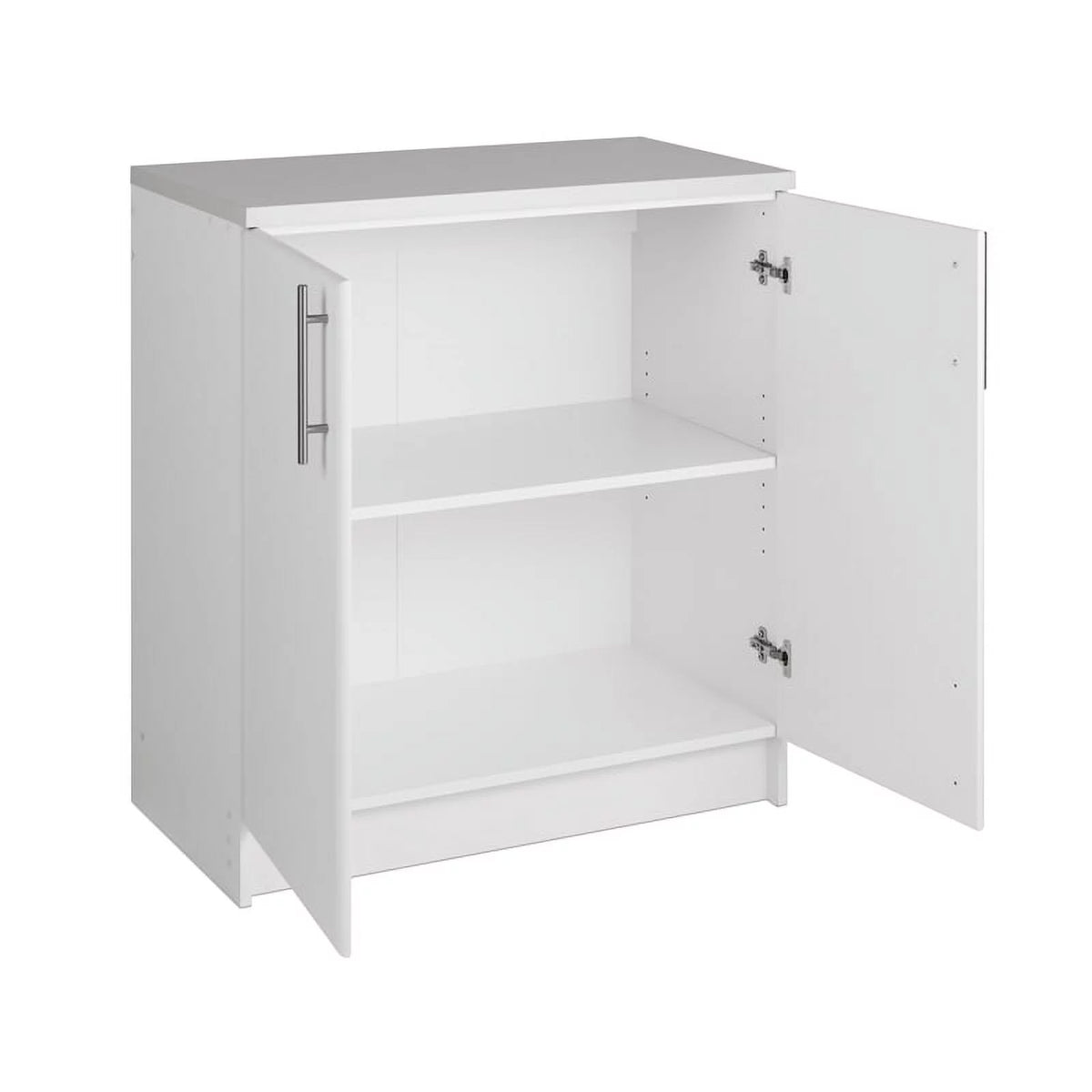 White Engineered Wood Base Cabinet with Melamine Countertop Y2997