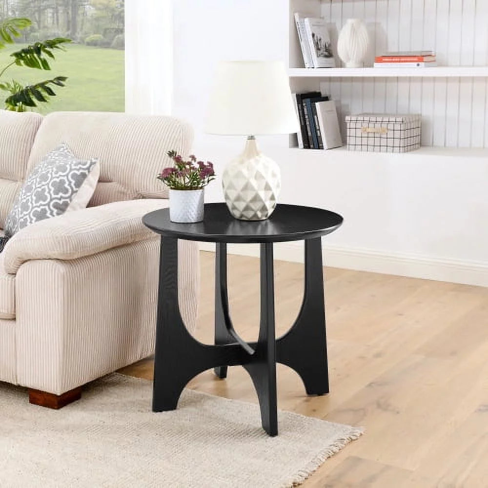 25" Round Wooden End Table X6620