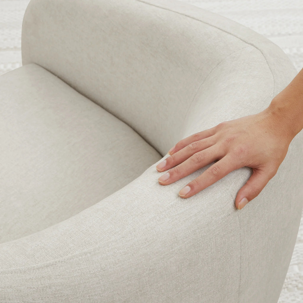 Swivel Upholstered Fabric Accent Chair O8291