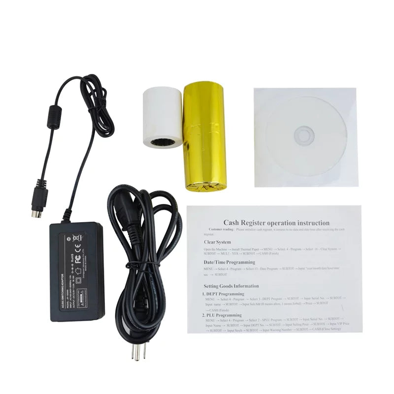 Electronic Cash Register Pos System with Drawer Thermal Printing C3265