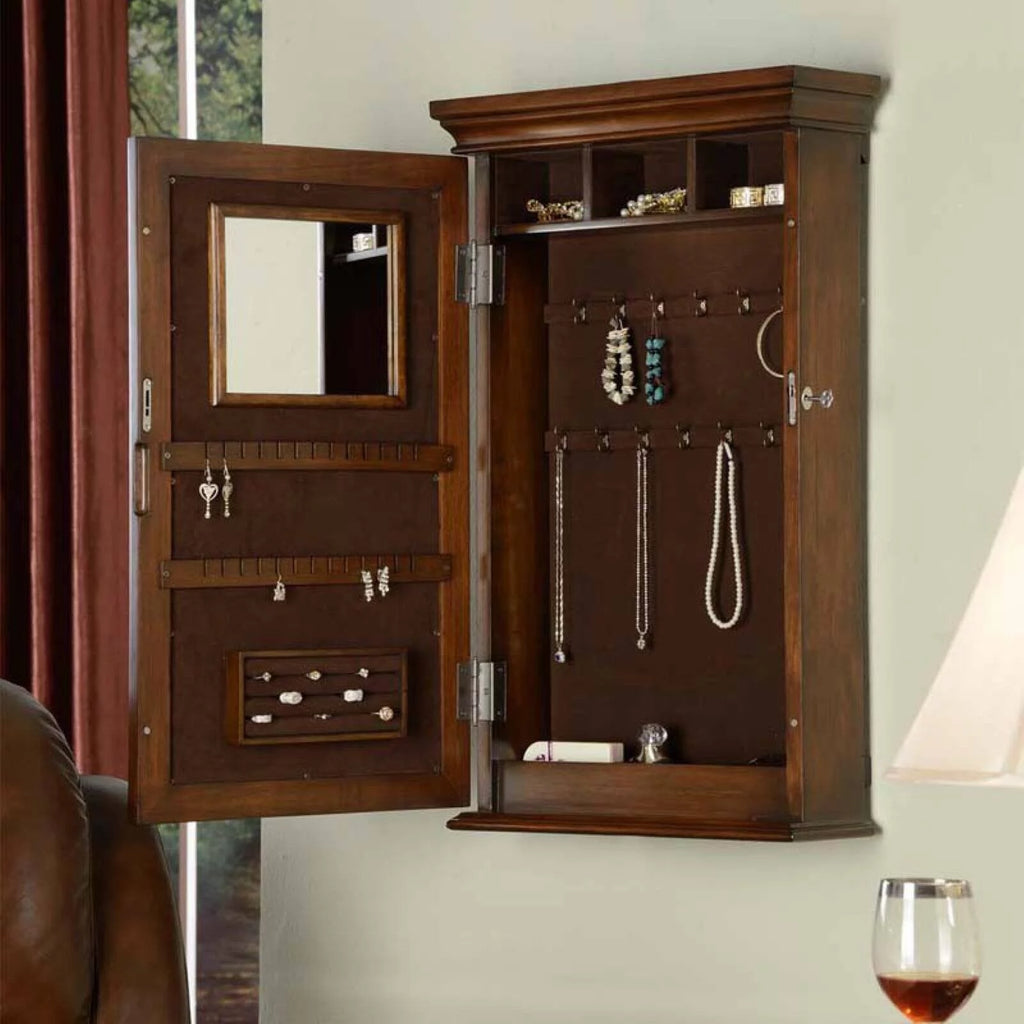 Wall Mounted Jewelry Armoire B809917