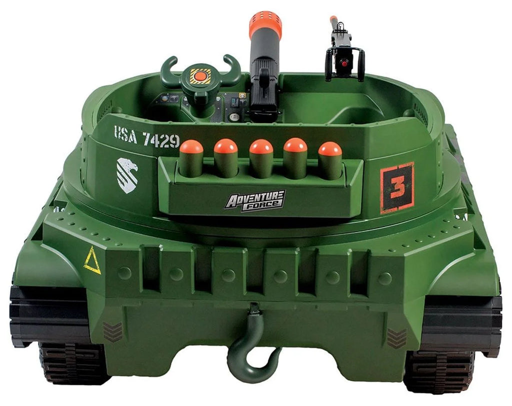 24 Volt Ride-On With Working Cannon and Rotating Turret C52776