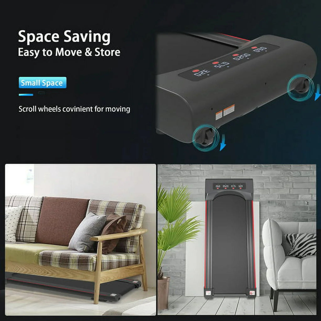 2 in 1 Under Desk Treadmill with Remote Control M7778