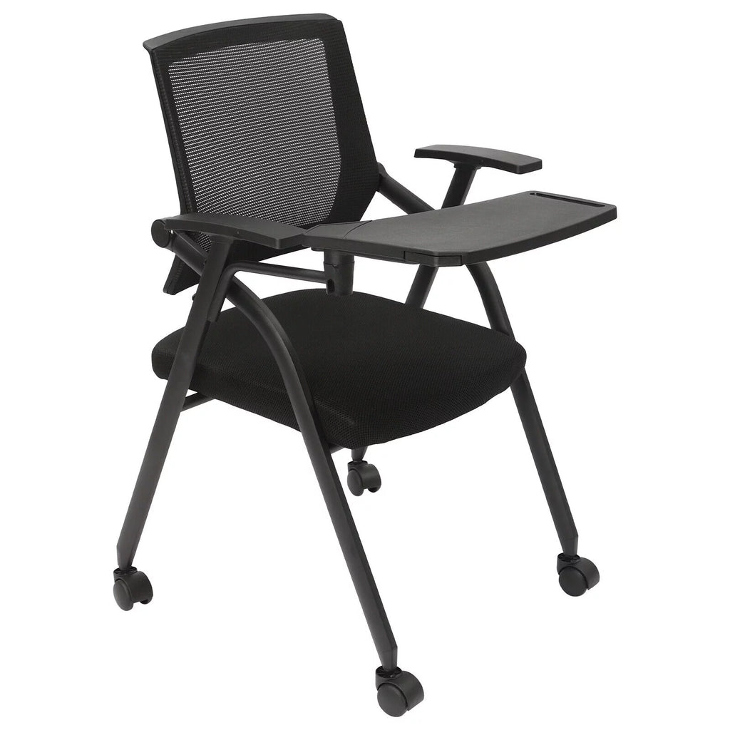 Office Reception Chair with Flip-Up Tablet Arm Q739382