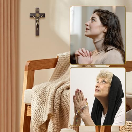 Wooden Crucifix Cross with Detachable Stand 10 Inch C966154