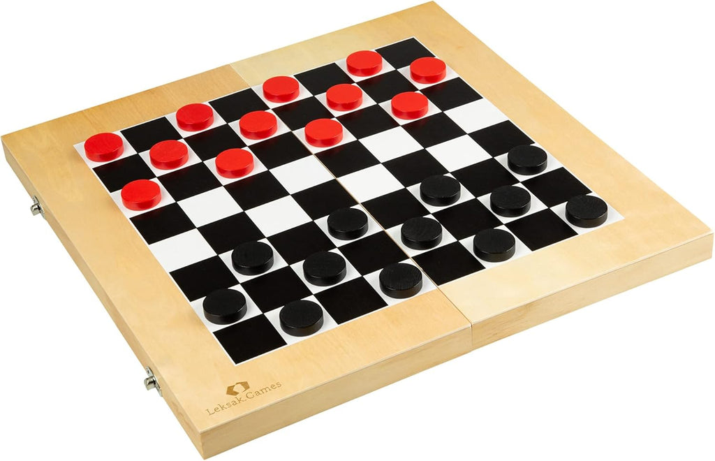 16'' Wooden Chess Checkers Backgammon Set Y292765