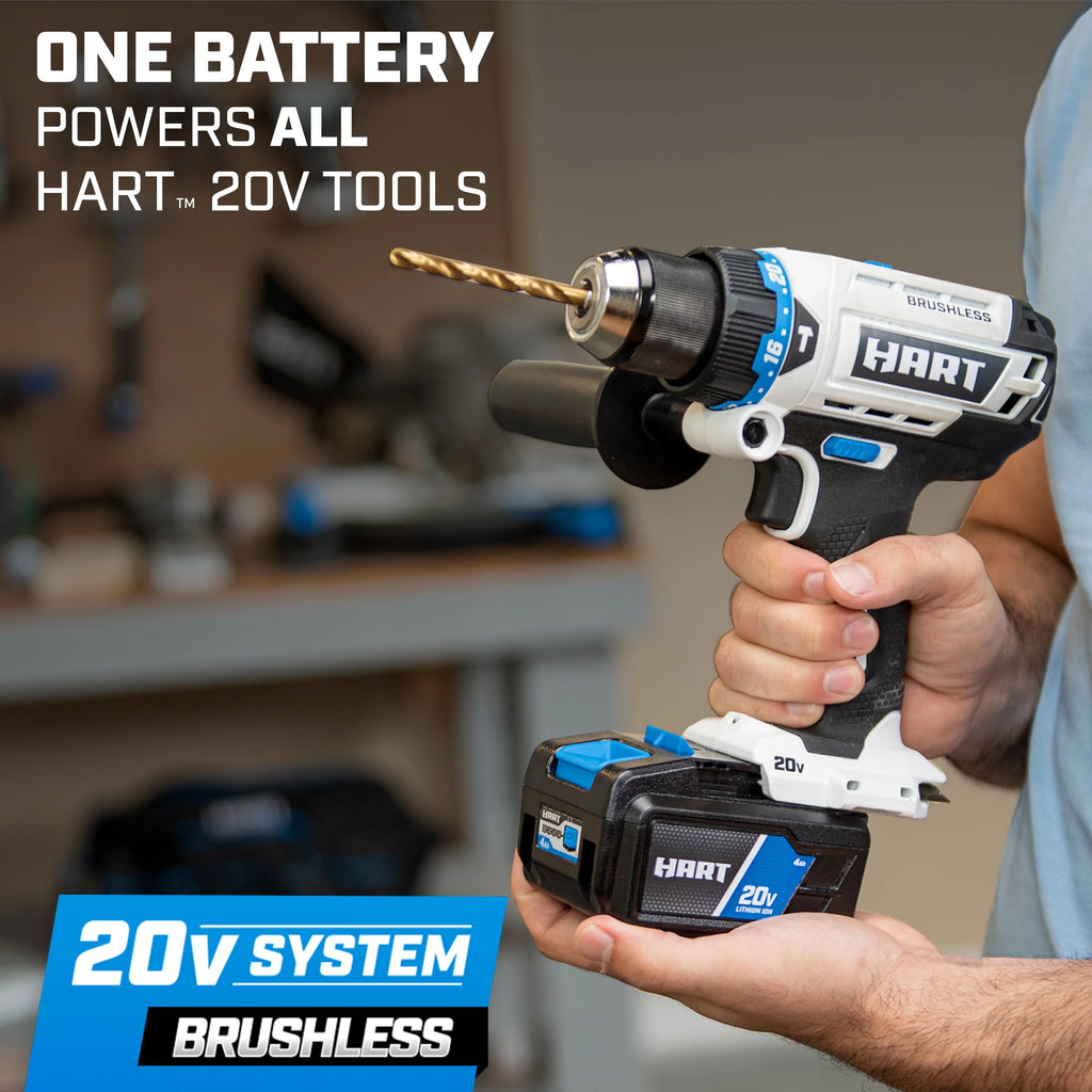 20-Volt Brushless 1/2 Inch Hammer Drill Kit H96382