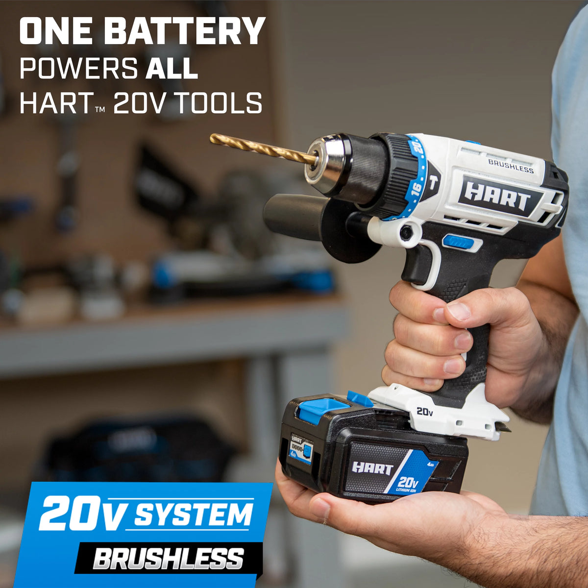 20-Volt Brushless 1/2 Inch Hammer Drill Kit H96382