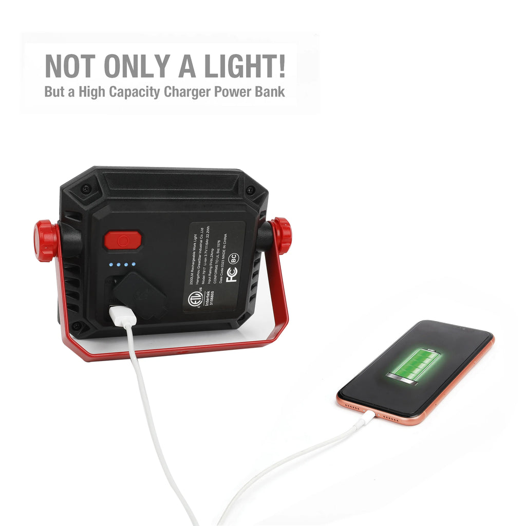 50W LED 5000 Lumen Rechargeable Work Light H4561