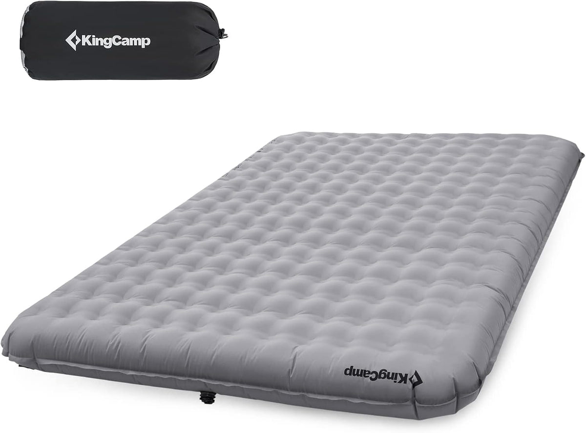 Self Inflating Insulated Camping Sleeping Pad Blue Q4784