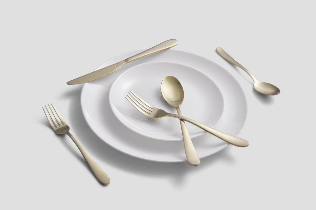 Champagne Satin 20-Piece Flatware Set B448