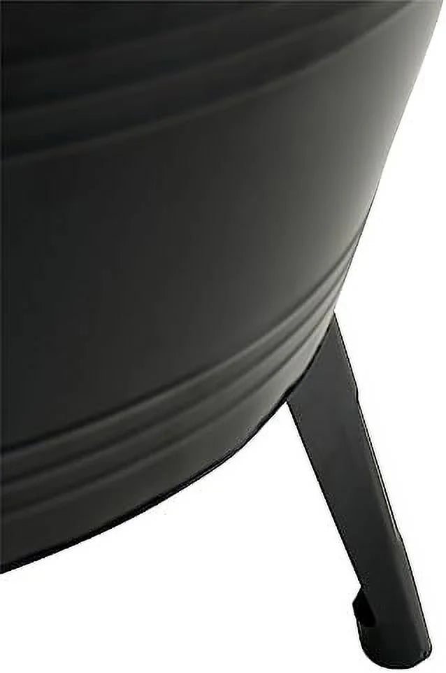 Galvanized Rustic Round Metal End Tables with Wood Lid C32229