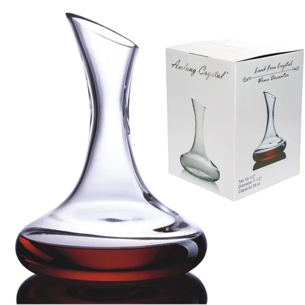 Lead Free Crystal Wine Decanter 58 oz J613