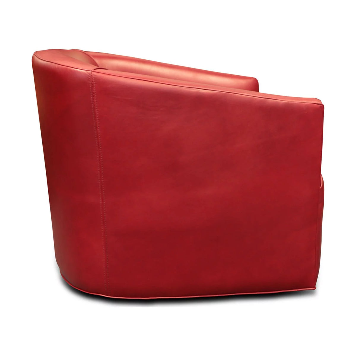 100% Top Grain Leather Swivel Club Armchair V746