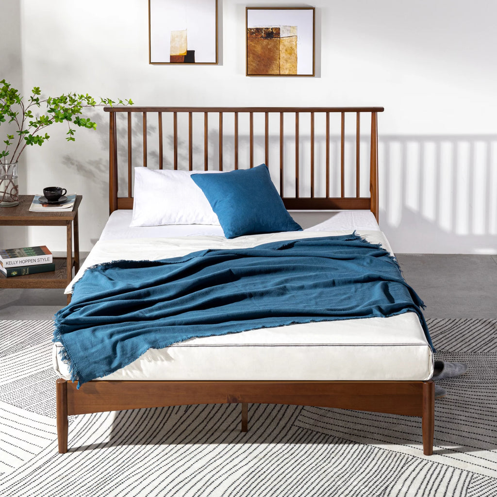 Queen Wood Platform Bed Frame D3682