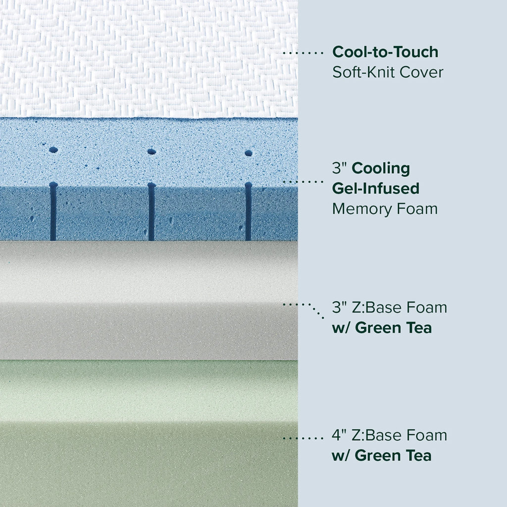 10 Cooling Gel Memory Foam Mattress Twin W61659