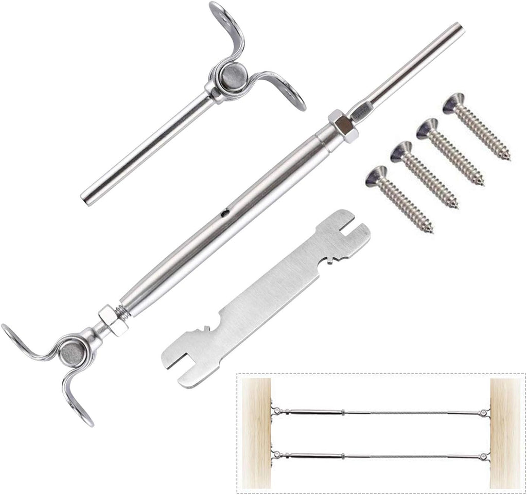 12 Pack T316 Stainless Steel Cable Railing Kits Q218346