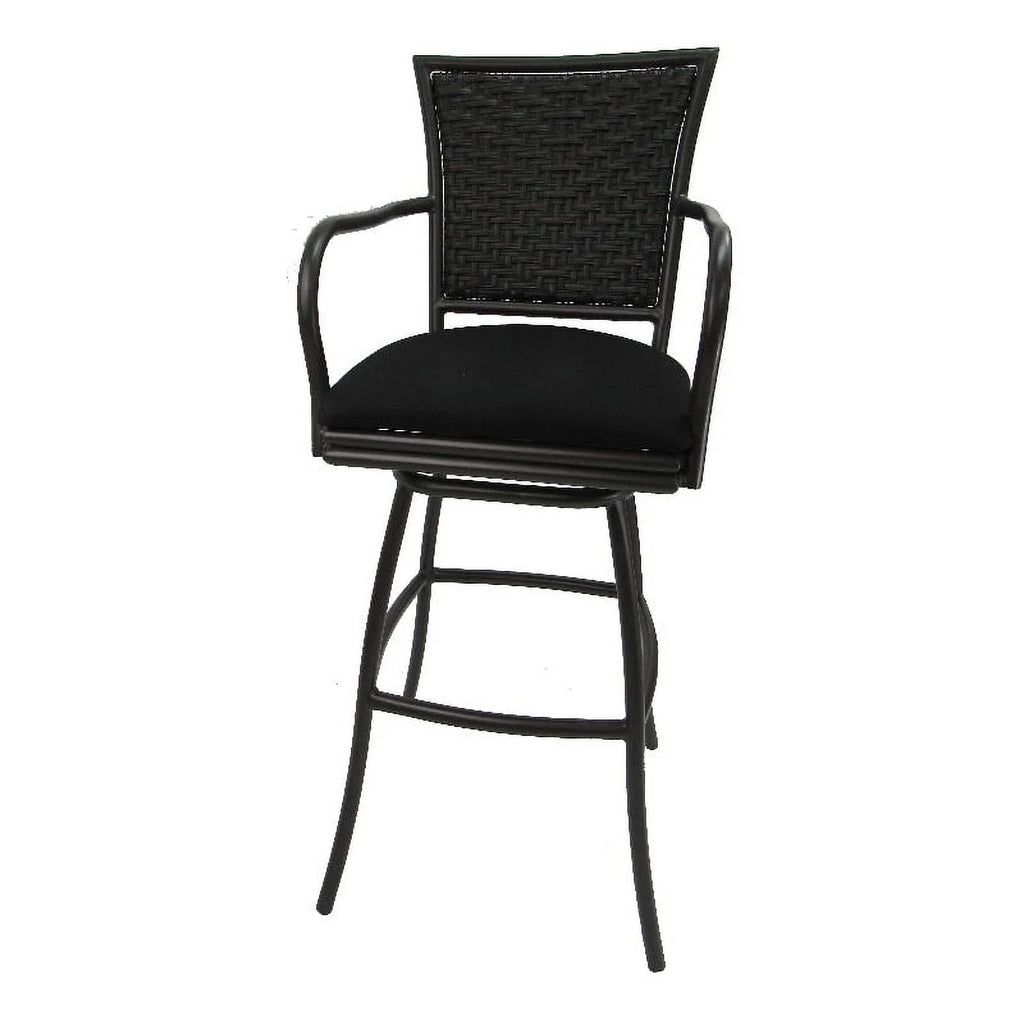 Black Fabric Bar Stool I837