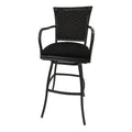 Black Fabric Bar Stool I837