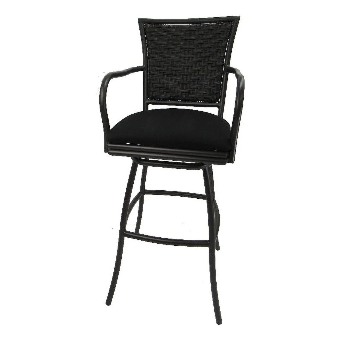 Black Fabric Bar Stool I837