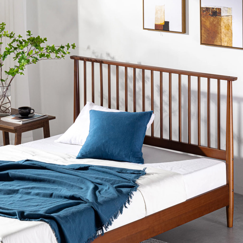 Queen Wood Platform Bed Frame D3682