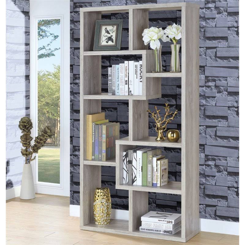 Grey Driftwood Bookcase S477801