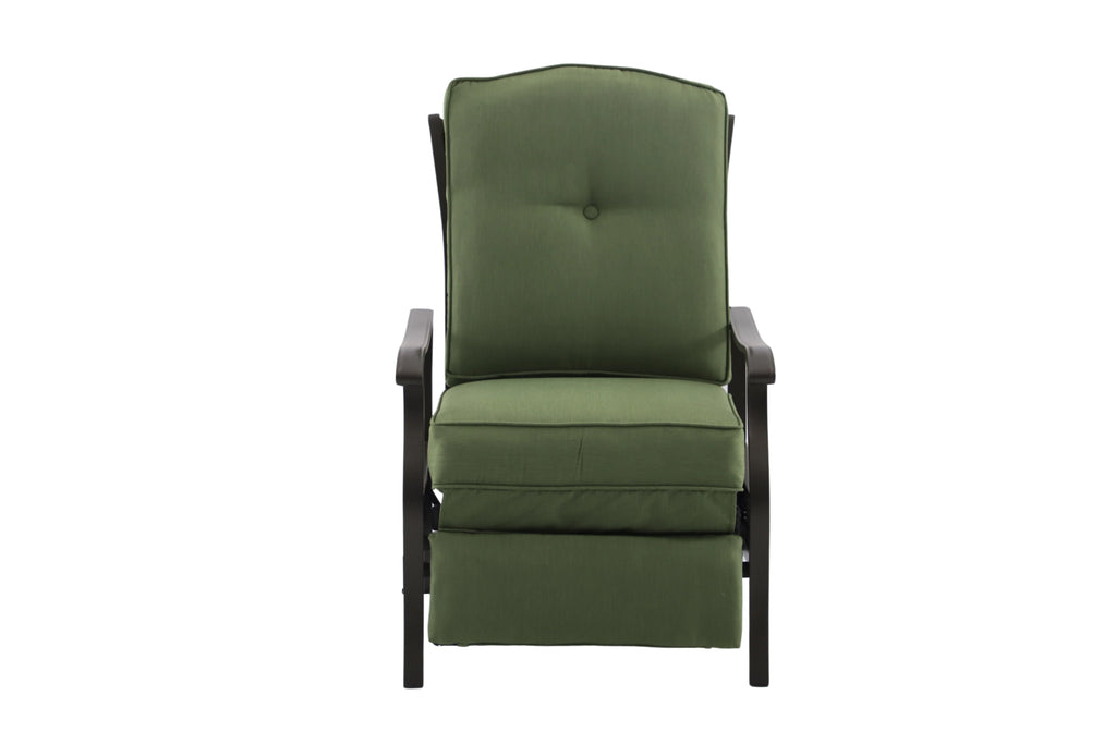 Steel Outdoor Recliner with Cushions V772207