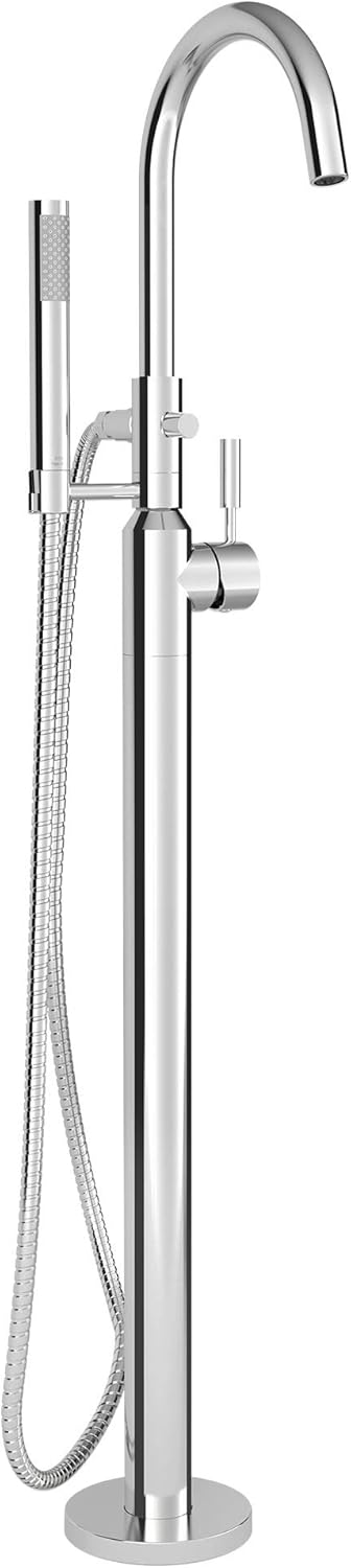 One-Handle Freestanding Tub Faucet with Handheld Shower, Polished Chrome H37358