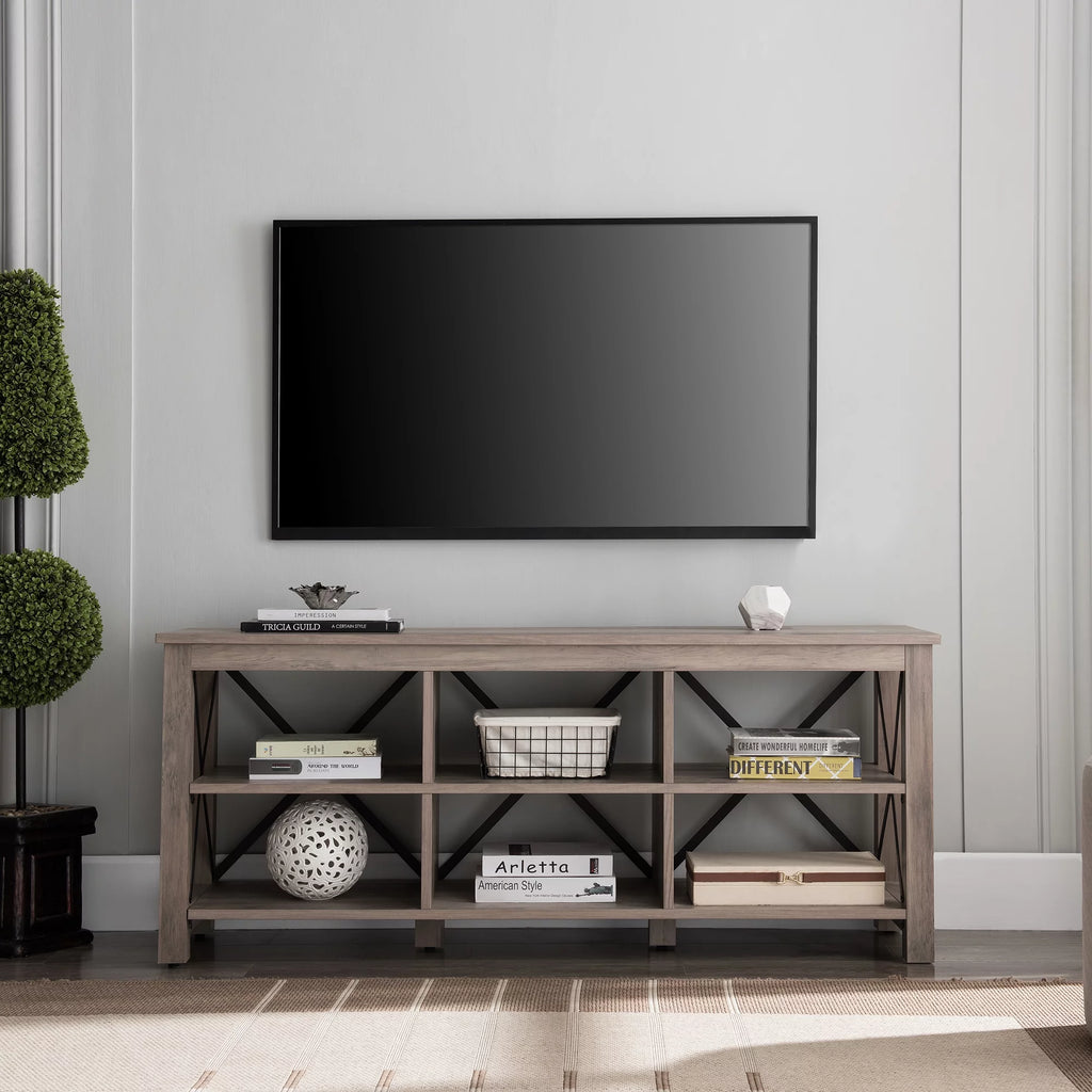 Gray Oak Rectangular TV Stand U522387