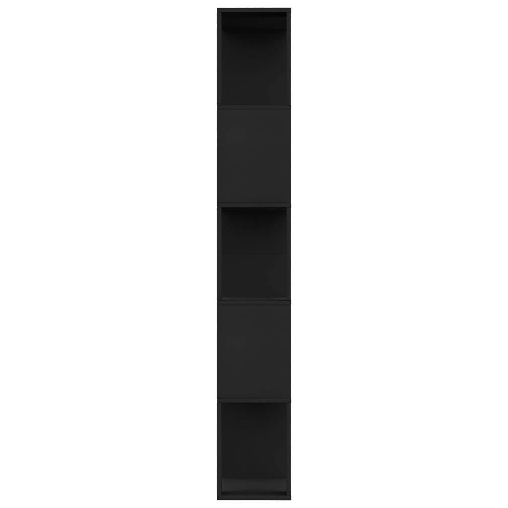 Black Chipboard Book Cabinet Room Divider O766418