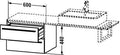 Low Cabinet for Console 440X600X478Mm 2 Q66391