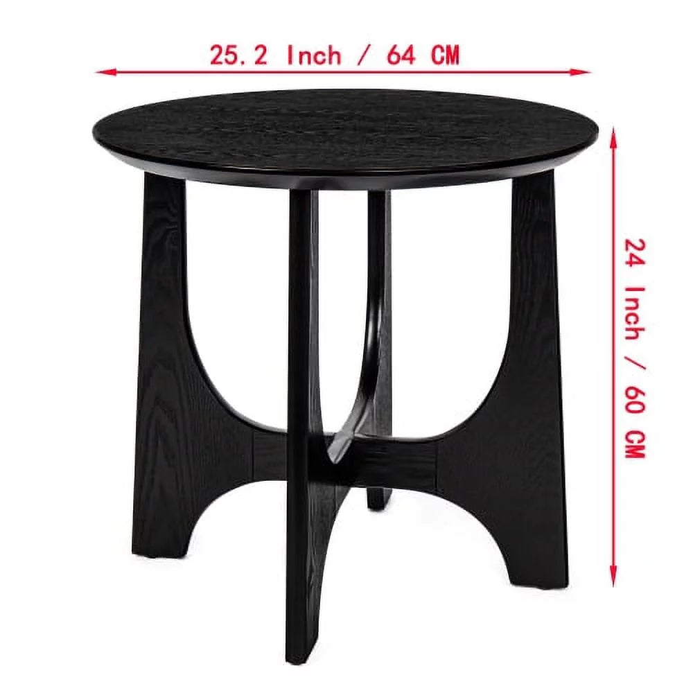 25" Round Wooden End Table X6620