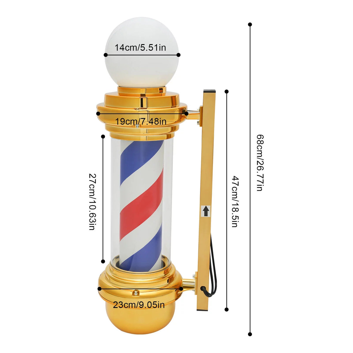 Rotating LED Pole Light X67797
