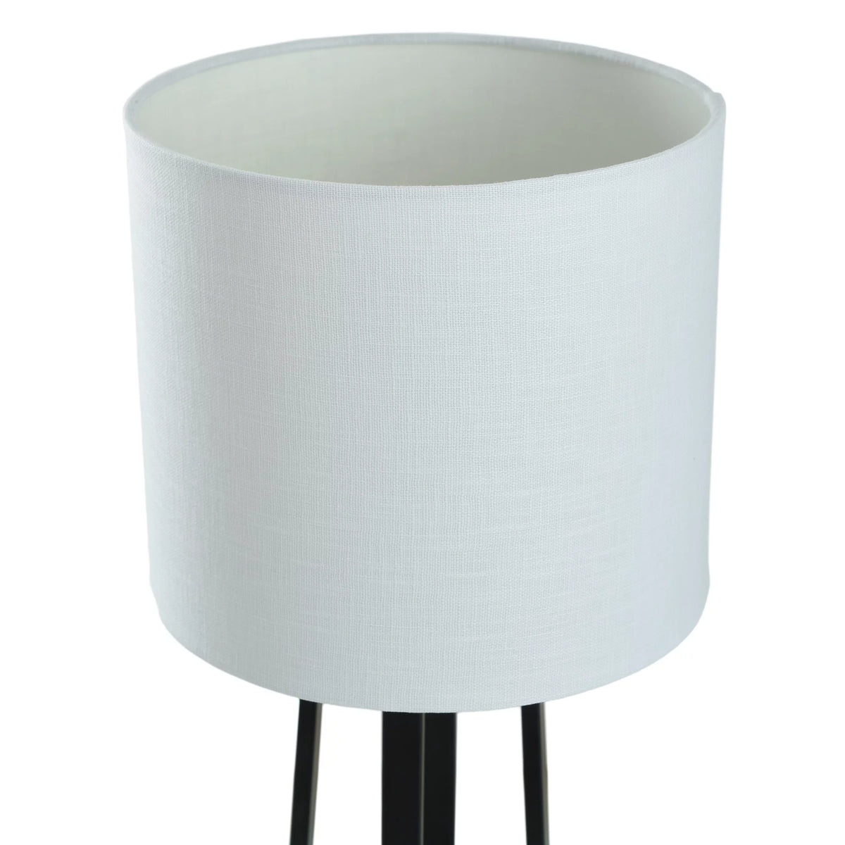 Matte Black Table Lamp with Drum Shade R31574