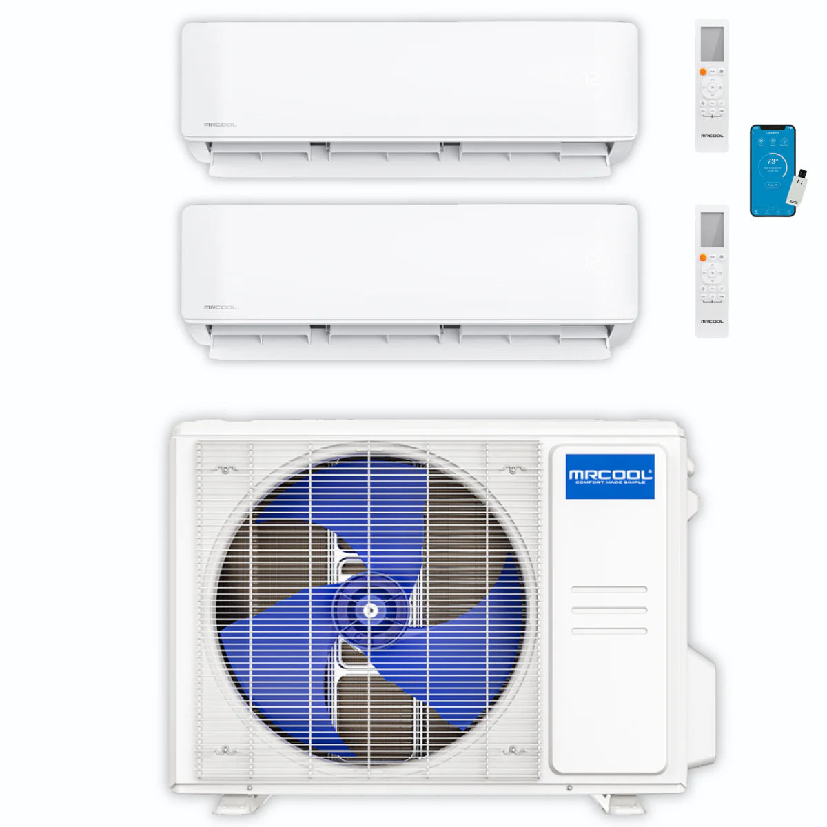 30,000 BTU 2 Zone Ductless Mini Split Air Conditioner and Heat Pump Y981603