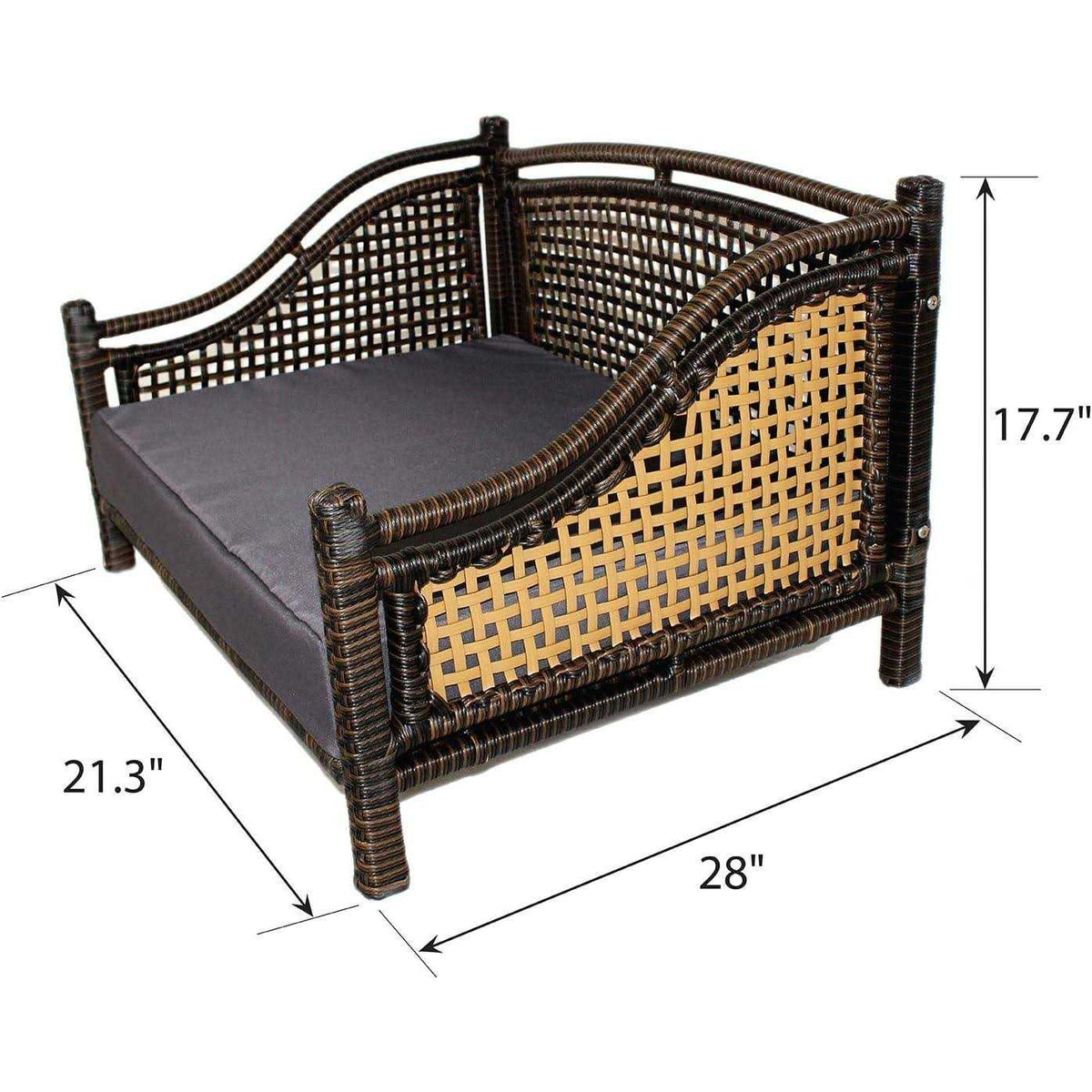 Rattan Indoor/Outdoor Pet Bed Q8184