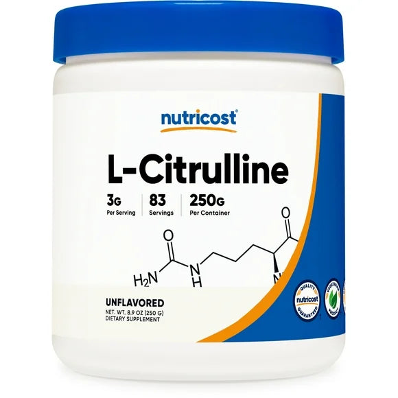 Pure L-Citrulline Powder 250 Grams Vegetarian Supplement A126